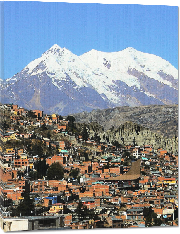 Toiles imprimées photo paysage et montagne en bolivie