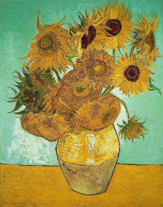 Reproduction des Tournesols de Van Gogh 