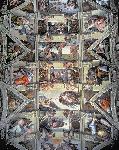 Plafond Chapelle Sixtine / Sistine Chapel ceiling and lunettes