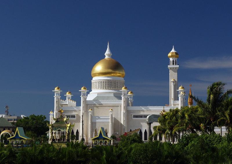 photo bâtisse historique traditionnelle du Brunei 
