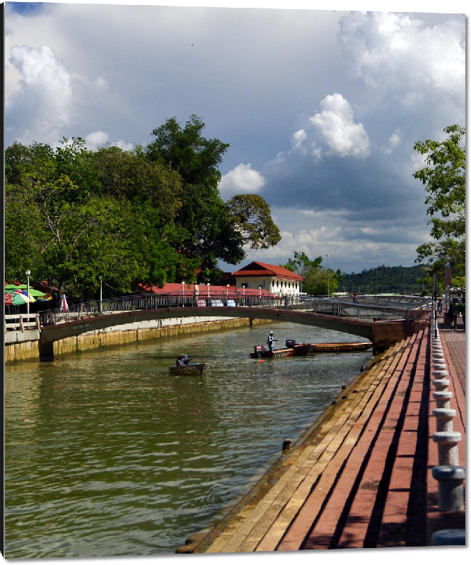 Impression sur aluminium photo rivière à Brunei