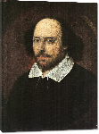 Toiles imprimées Reproduction du Portrait de William Shakespeare
