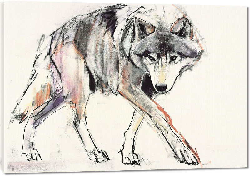 Toiles imprimées Reproduction de Loup Wolf 