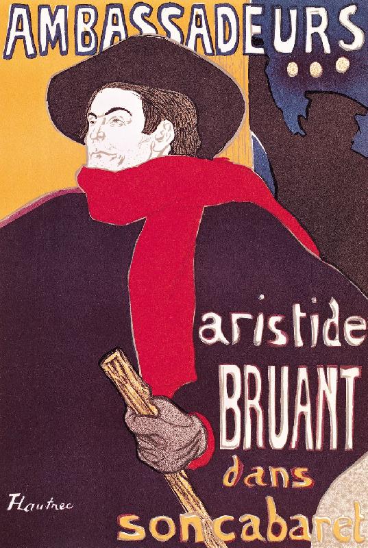 Reproduction Aristide Bruant Ambassadeurs 