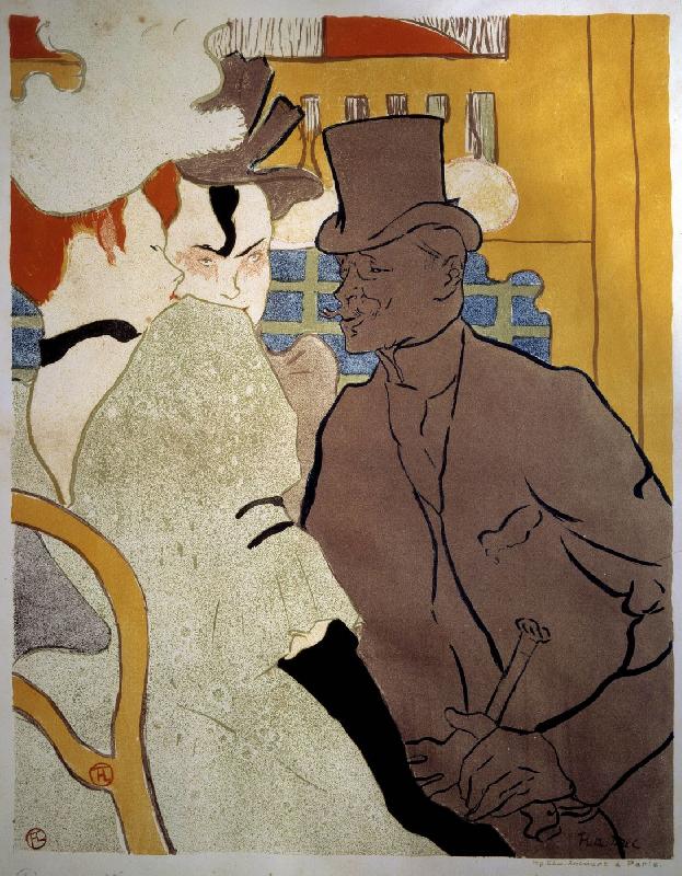 Reproduction de L'Anglais au Moulin-Rouge Toulouse Lautrec