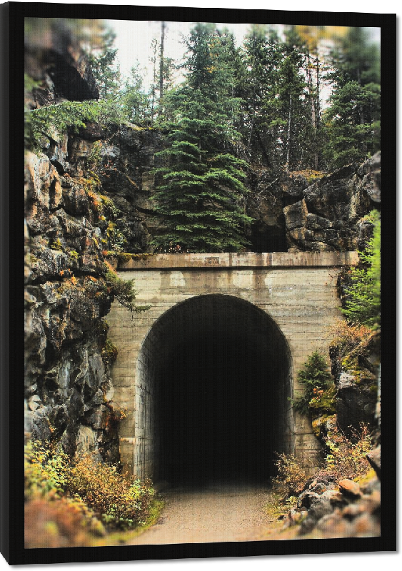 Toiles imprimées photo tunnel au canada