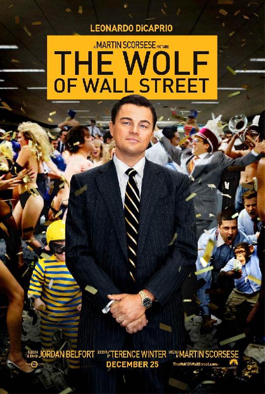 Affiche du film le loup de Wall Street