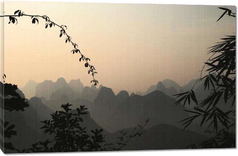Toiles imprimées photo paysage montangne en chine 
