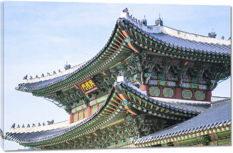 Toiles imprimées photo temple chinois