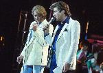 Poster des chanteurs Johnny Hallyday et Eddy Mitchell