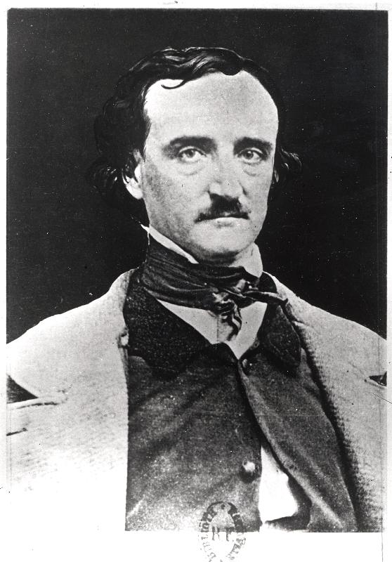 Portrait du poète Edgar Allan Poe 
