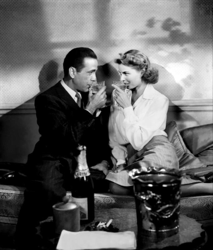 Photo film Humphrey Bogart et Ingrid Bergman, Casablanca