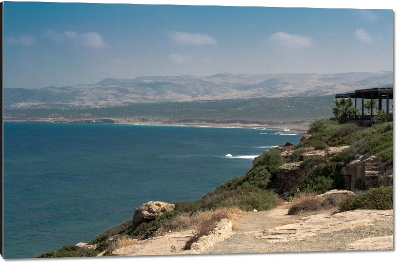 Impression sur aluminium photo bord de mer chypre 