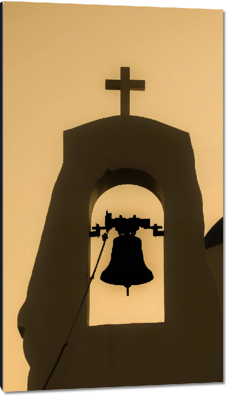 Impression sur aluminium photo clochet d'une église Chypre 