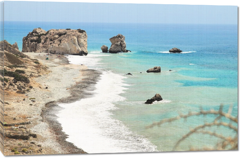 Toiles imprimées photo bord de mer chypre 