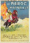 Copie poster vintage Le Maroc via Marseille 