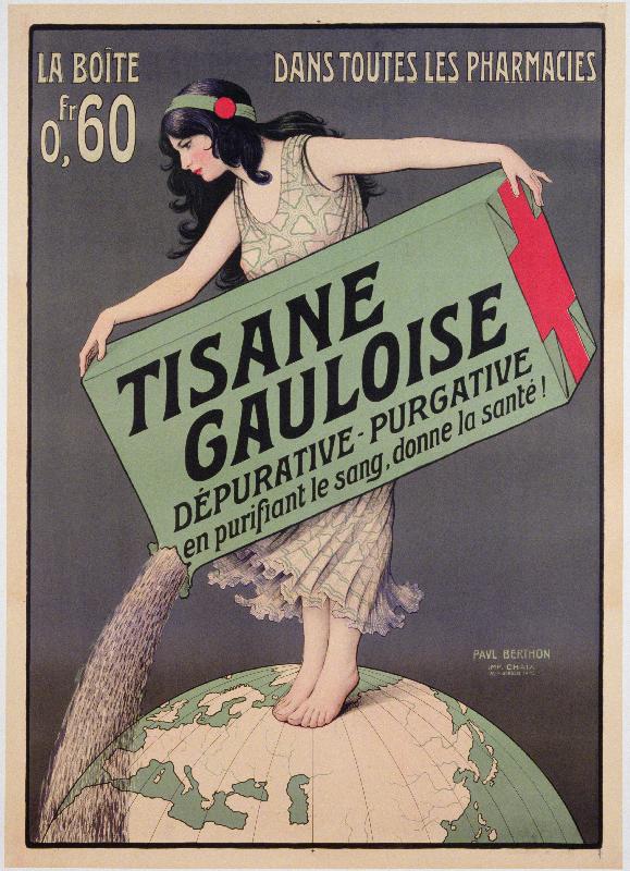 Copie poster vintage Tisane Gauloise