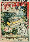 Copie affiche vintage de Versailles Tram électrique