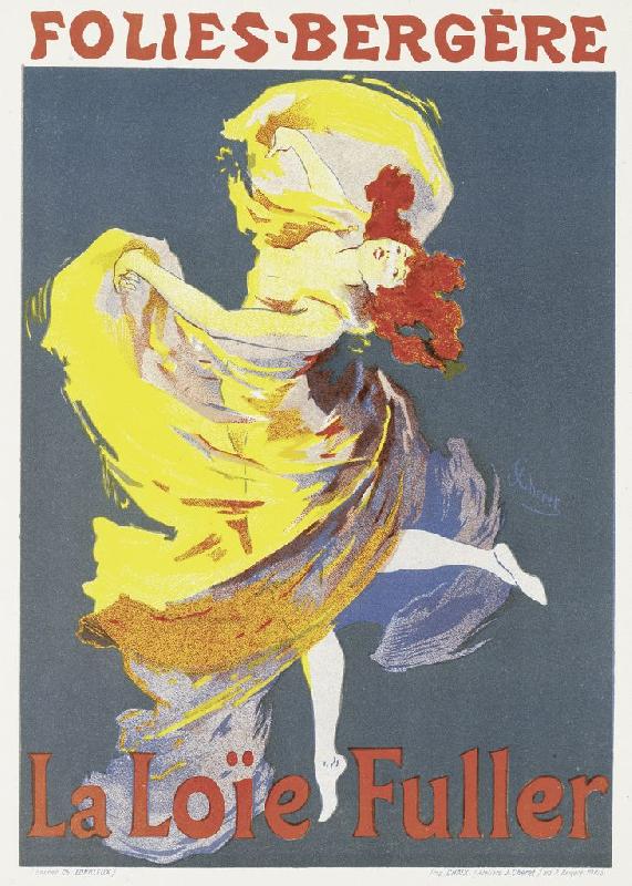 Reproduction de l'affiche des Folies-Bergere