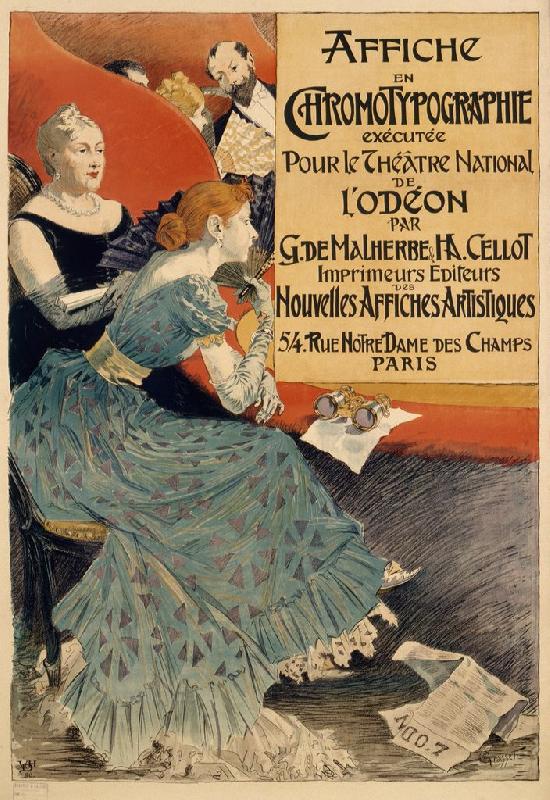 Reproduction d'Affiche en Chromotypographie