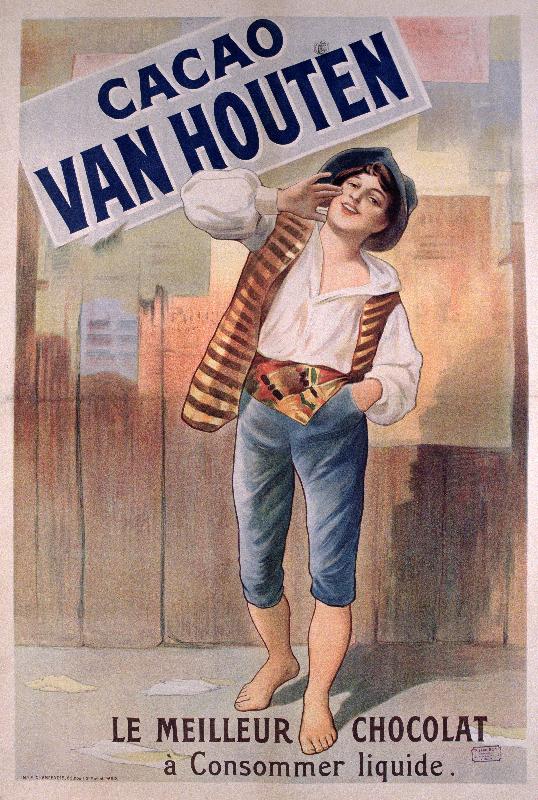 Reproduction de l'affiche cacao Van Houten 