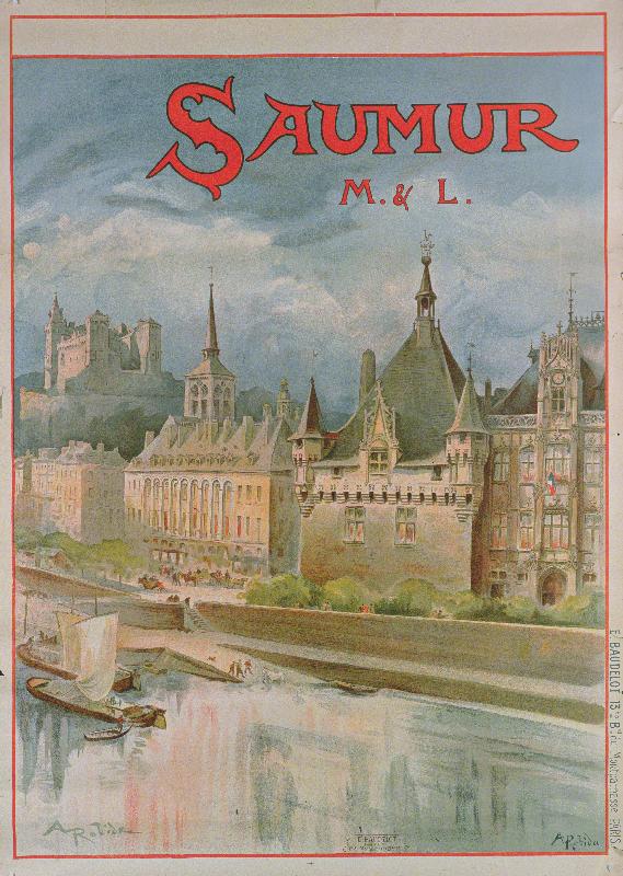 Reproduction du poster vintage de Saumur 