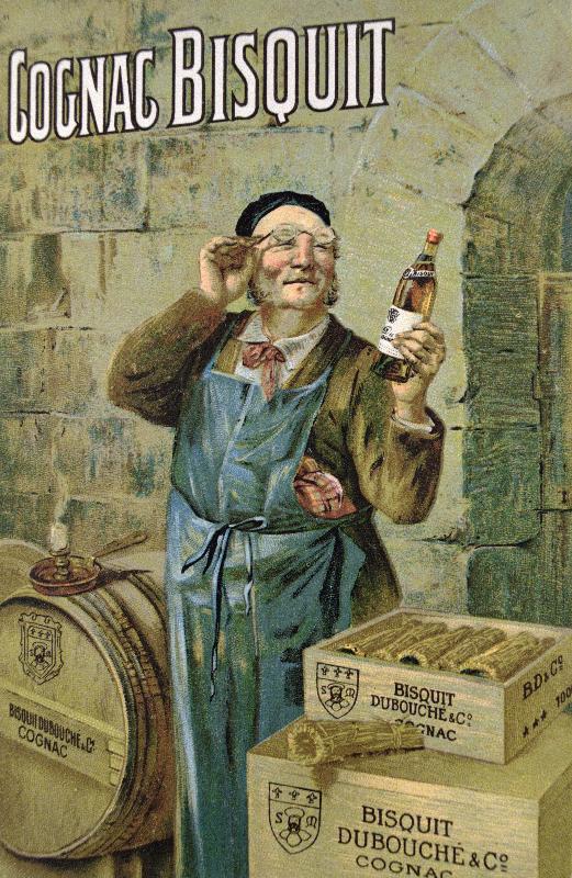Reproduction affiche vintage Bisquit Cognac