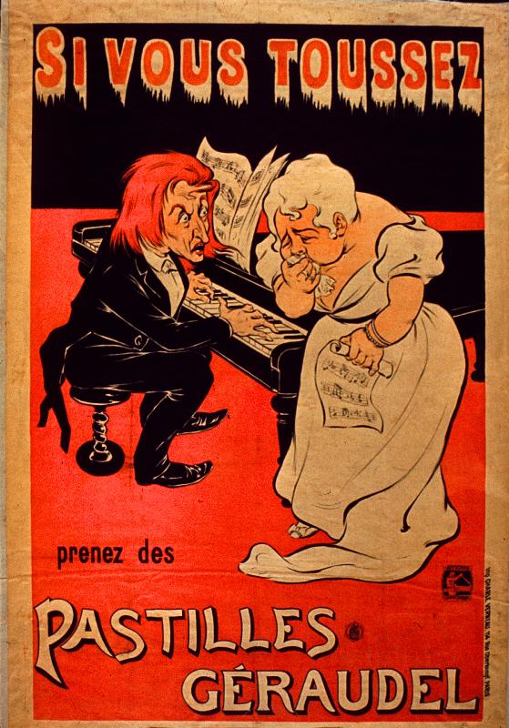 Reproduction poster vintage Pastilles Géraudel