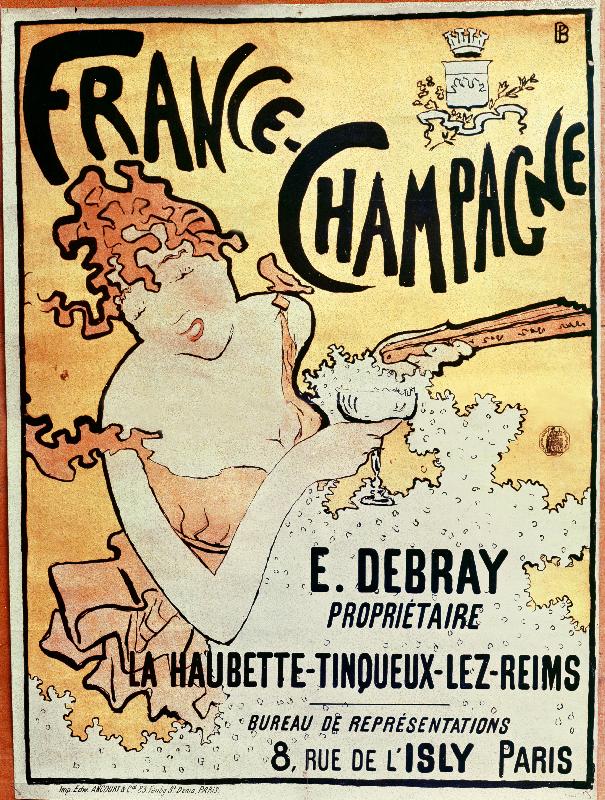 Reproduction poster France Champagne