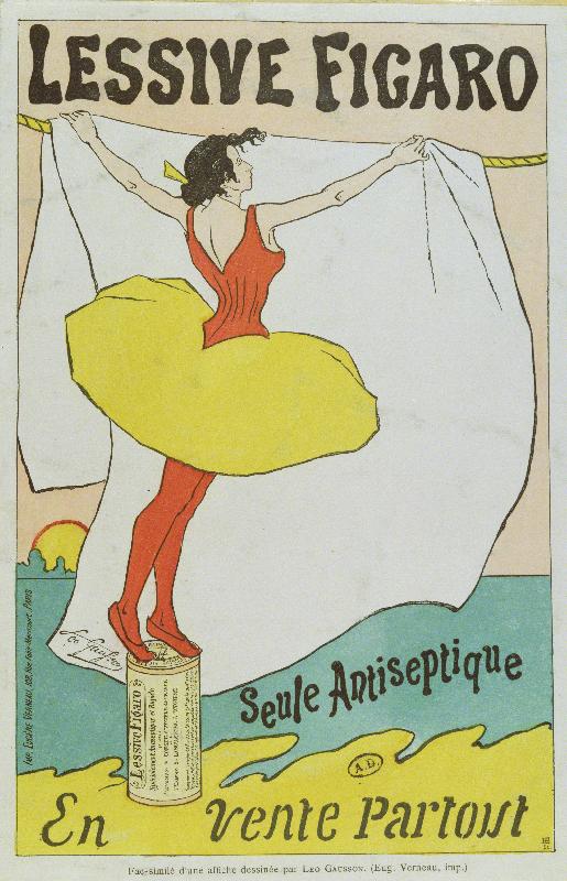 Reproduction du poster vintage Lessive Figaro 