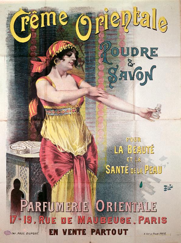 Repro affiche Crème Orientale poudre et savon 