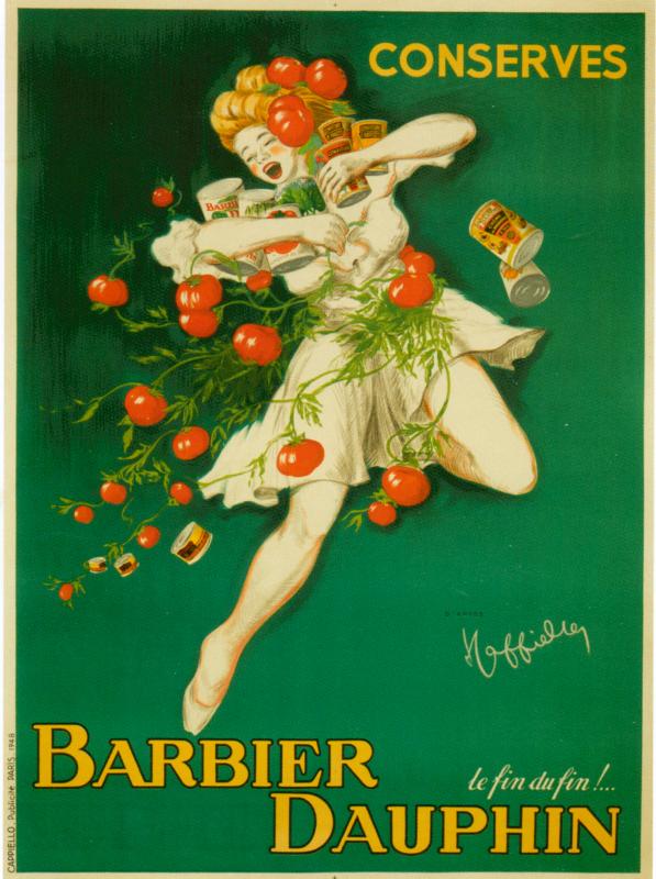 Poster vintage Barbier Dauphin conserves