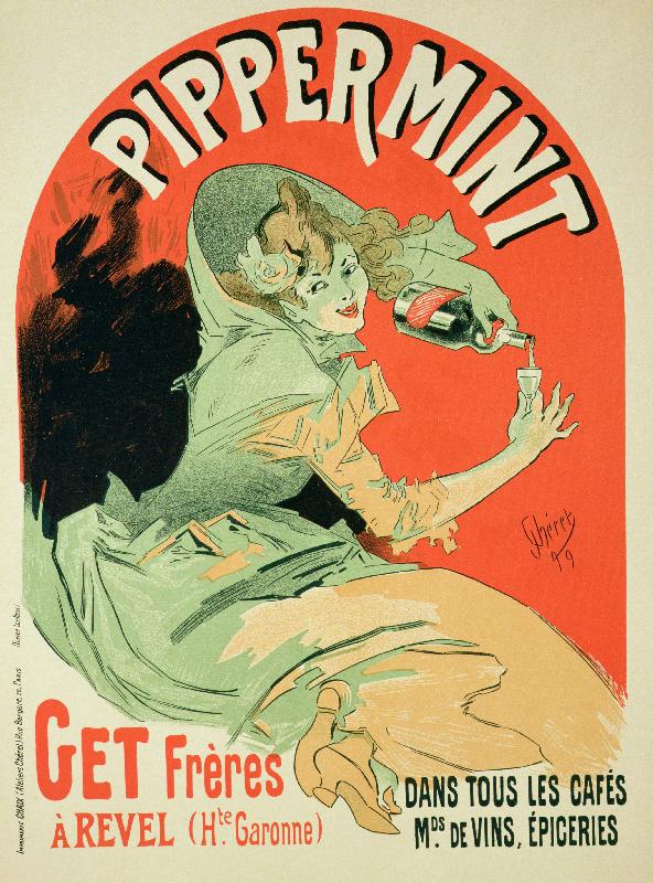 Reproduction d'affiche vintage Pippermint
