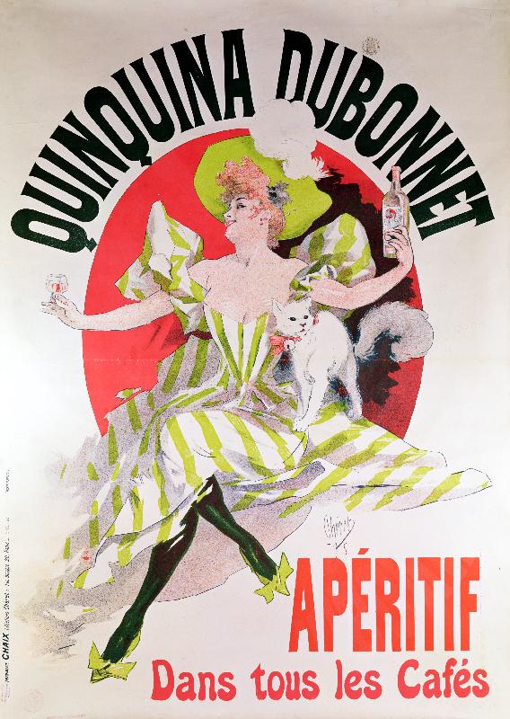 Reproduction d'affiche ancienne Quinquina Dubonnet