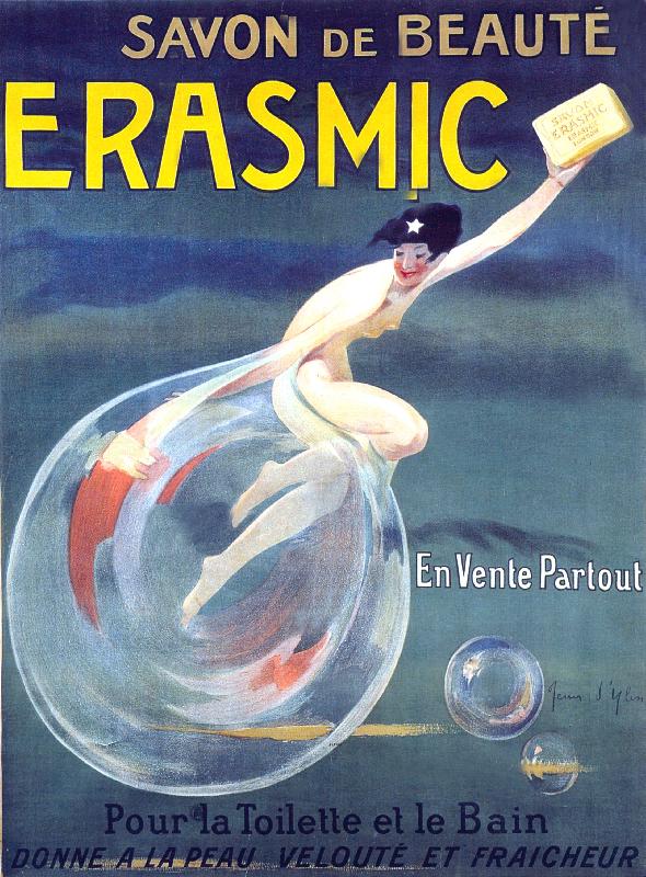 Poster vintage Savon Erasmic 