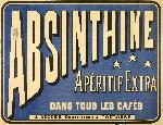 Affiche vintage Absinthine Extra dans tous les cafés