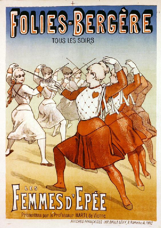 Affiche vintage Les Folies-Bergère