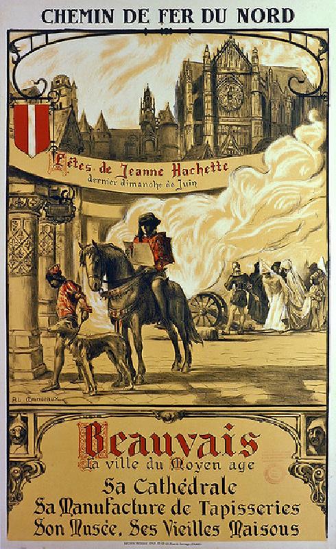 Reproduction ancienne Beauvais La ville du Moyen Age