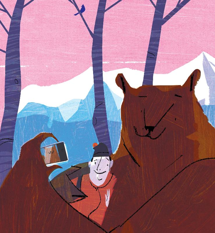 Selfie avec l'ours, 2015
