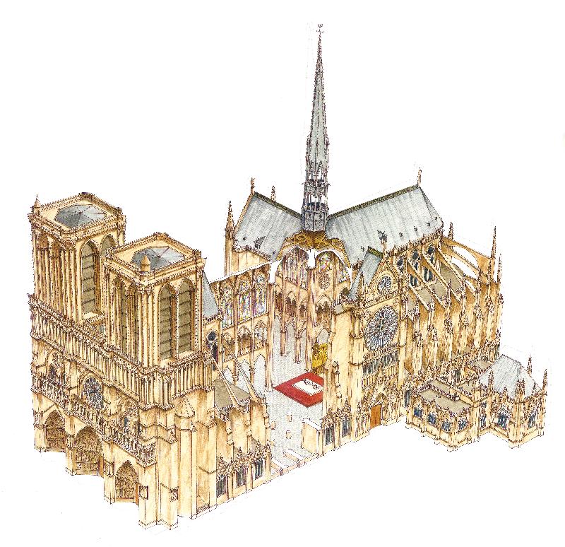  Cathédrale Notre Dame. Paris, France, 2014