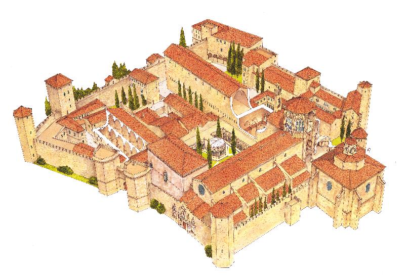 Monastère de Poblet. Catalogne, Espagne