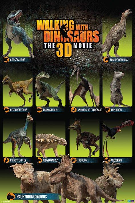 Affiche marche avec les dinosaures