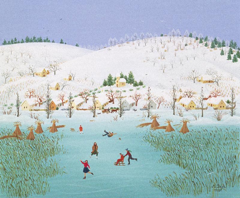 Sur le lac gelé, 1987 