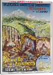 Impression sur aluminium Affiche vintage Merveille des Pyrénées Lourdes