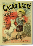 Impression sur aluminium Affiche vintage Cacao Lacté 