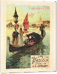 Toiles imprimées Reproduction d'affiche vintage Paris Venise
