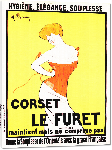 Toiles imprimées Affiche vintage Corset Le Furet Leonetto Cappiello