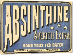 Toiles imprimées Affiche vintage Absinthine Extra dans tous les cafés