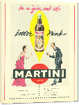 Toiles imprimées Affiche vintage Apéritif Martini