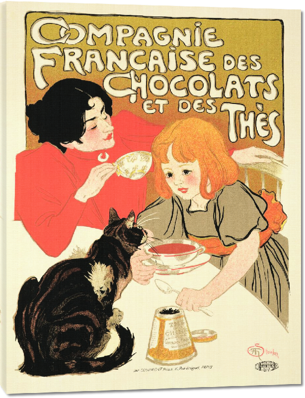 Toiles imprimées Poster vintage Compagnie Française des Chocolats et des Thés